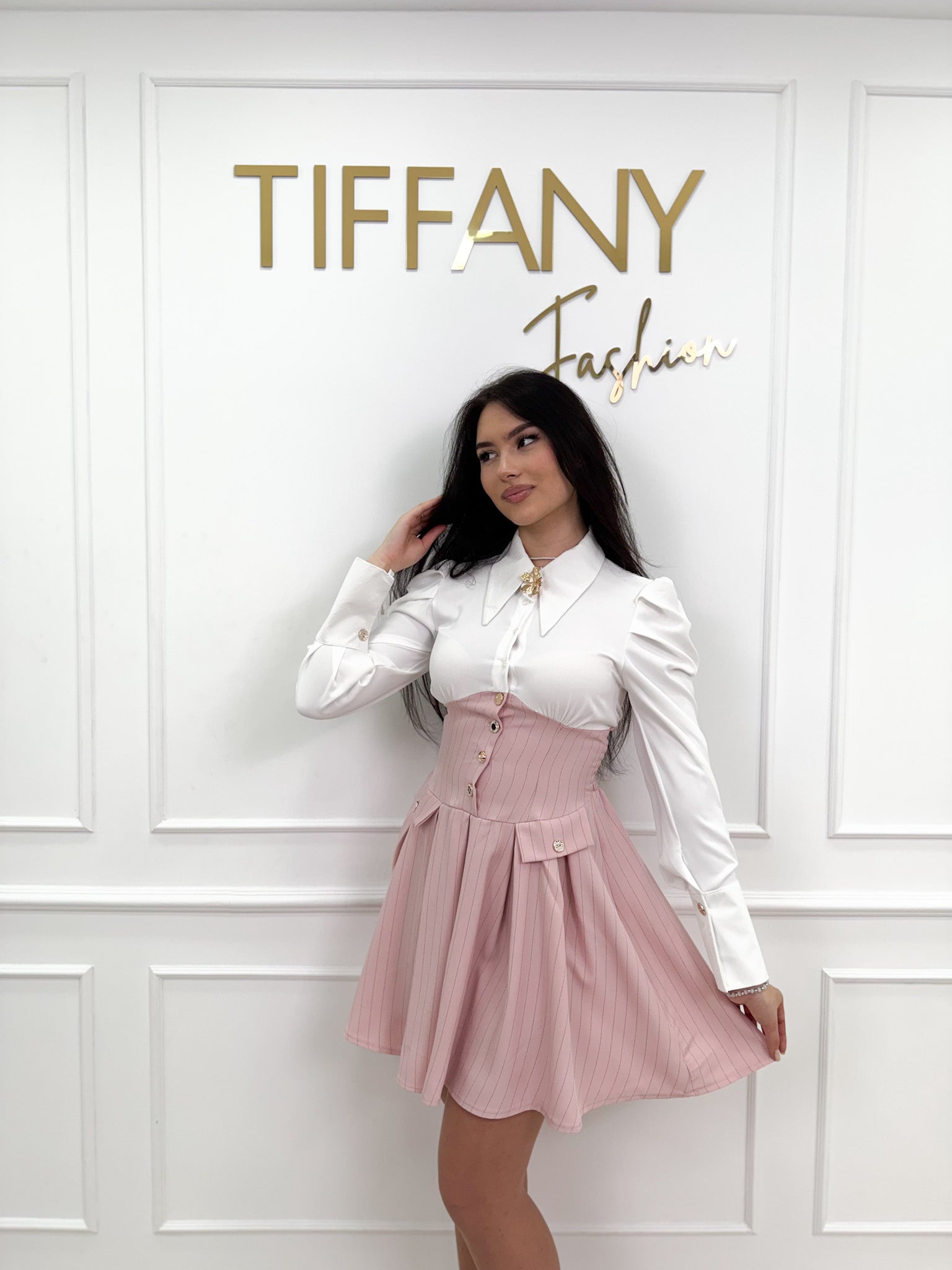 Rochie Anett Roze