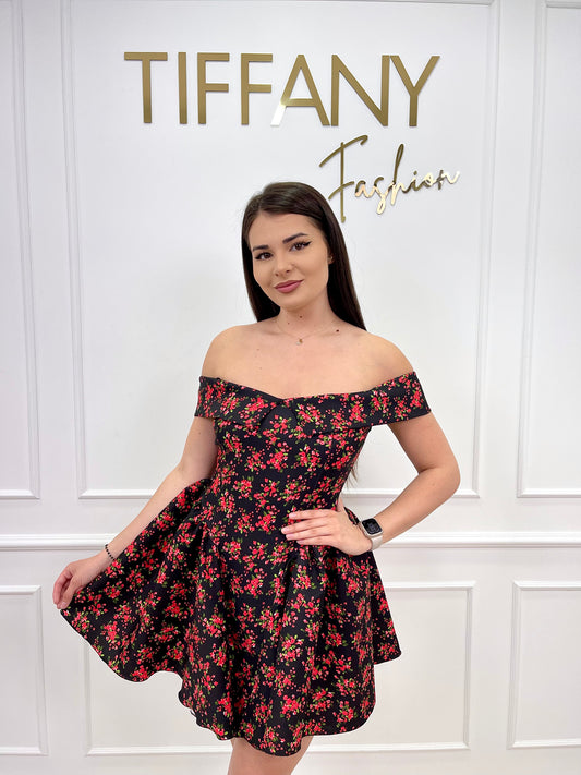 Rochie Irina Black/Red