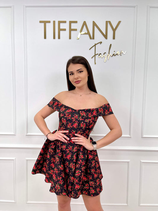 Rochie Irina Black/Red