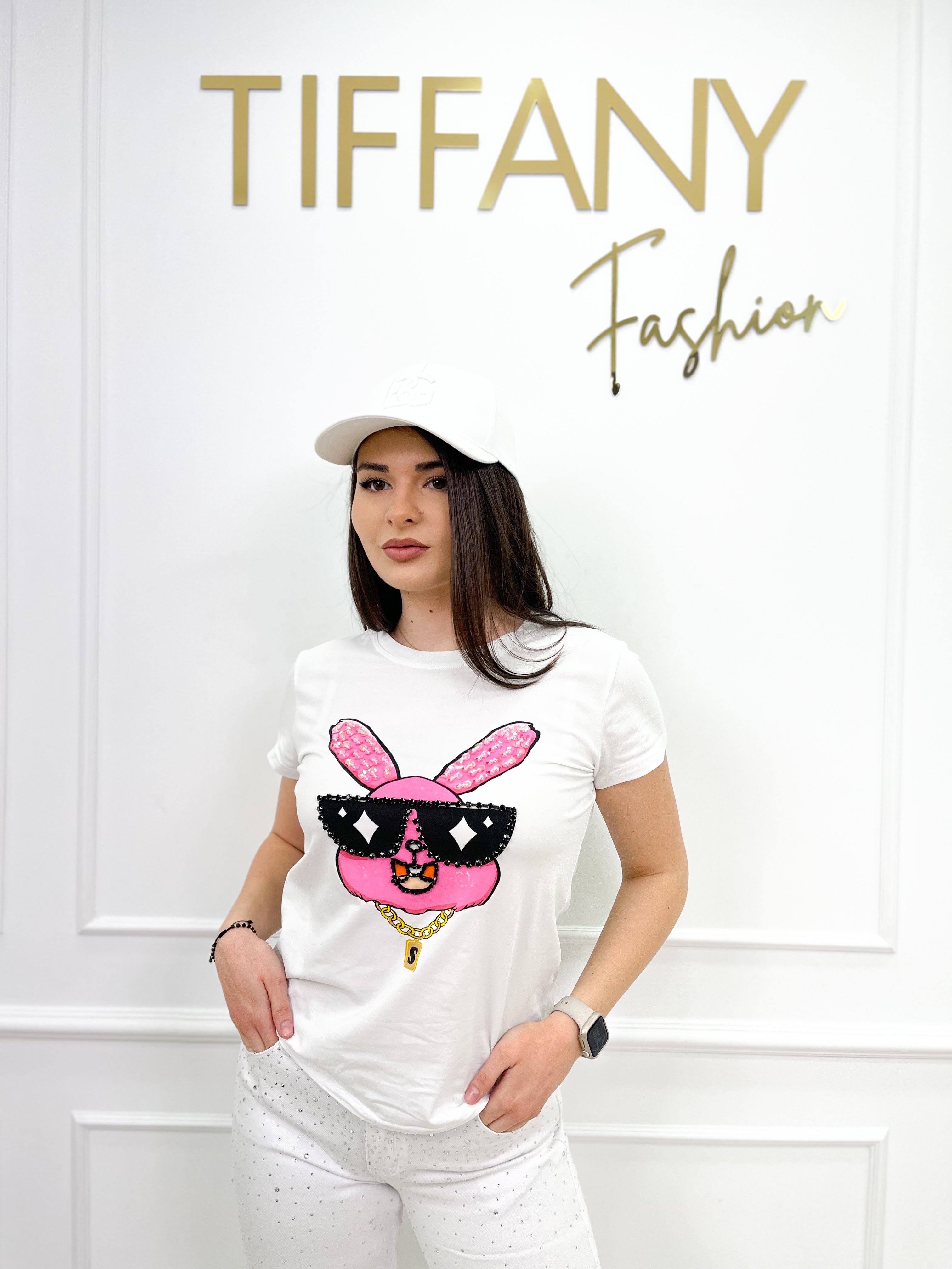 Tricou Rabit White