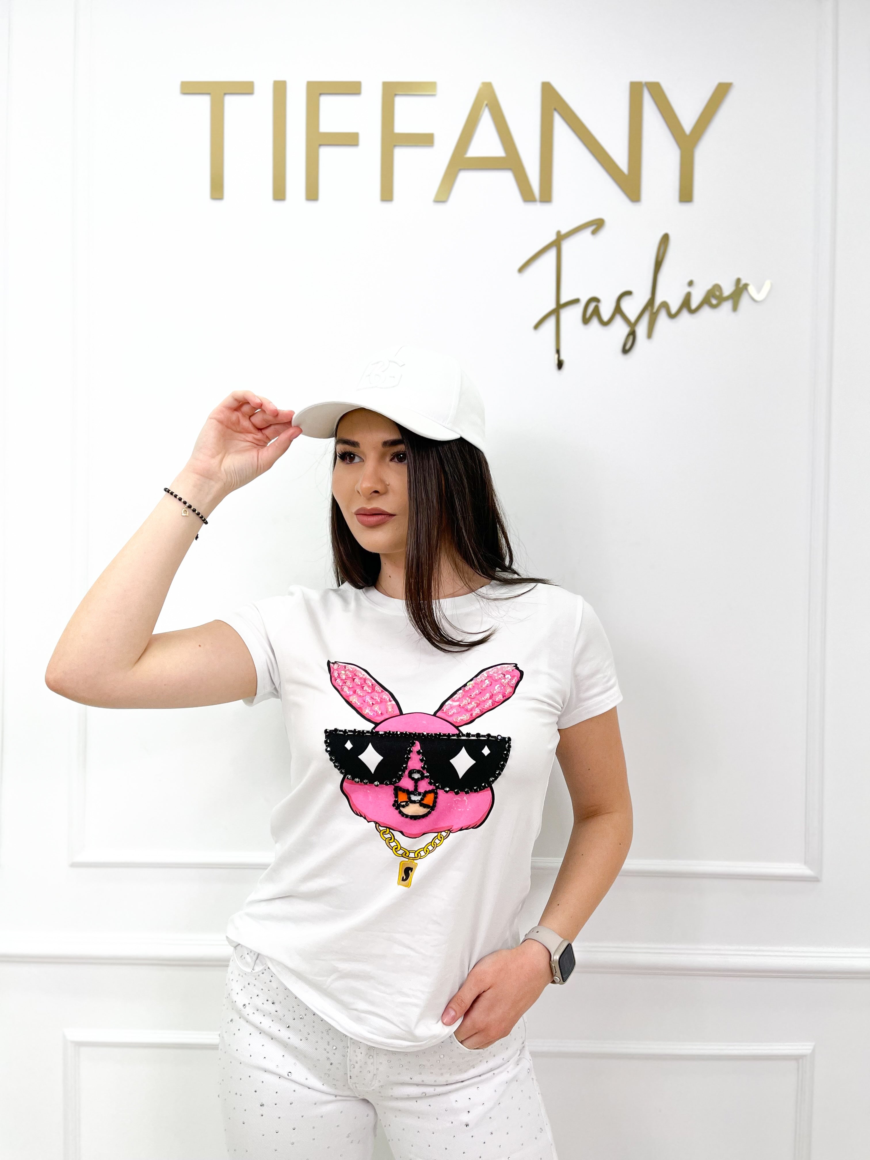 Tricou Rabit White