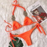 Costum de Baie M-02 Orange